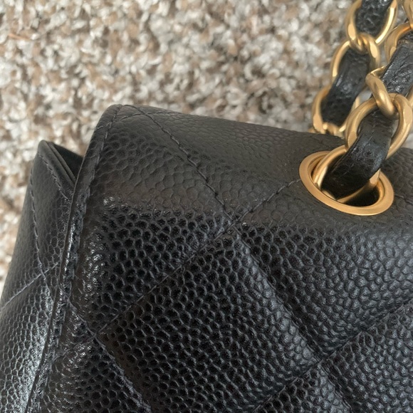 SOLDfirm price- Chanel Vintage Jumbo Caviar Flap - Picture 16 of 17